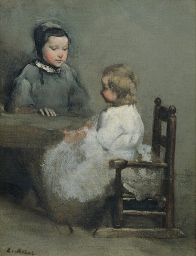 The Two Sisters by Auguste Theodule Ribot