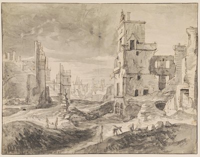 Brussels After the Bombardment in 1695 by Augustin Coppens