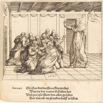 Christ Appears to the Apostles, 1547 by Augustin Hirschvogel
