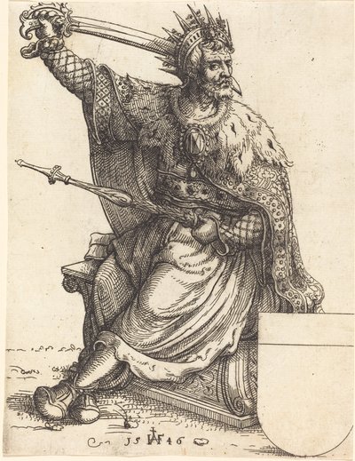 Ferdinand I, 1546 by Augustin Hirschvogel
