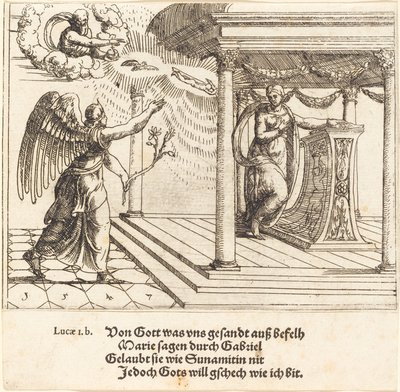 The Annunciation by Augustin Hirschvogel