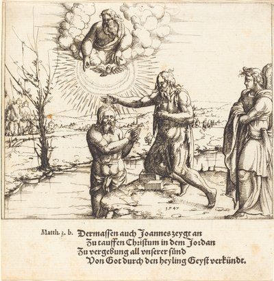 The Baptism of Christ by Augustin Hirschvogel