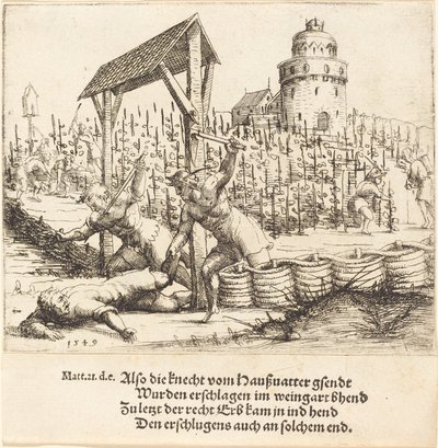 The Parable of the Wicked Husbandmen, 1549 by Augustin Hirschvogel