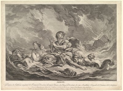 Arion, 1763-66 by Augustin de Saint Aubin