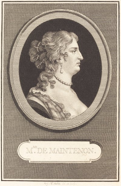 Madame de Maintenon by Augustin de Saint Aubin