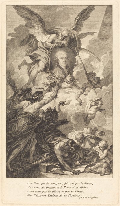 Simon-Nicolas-Henri Linguet by Augustin de Saint Aubin