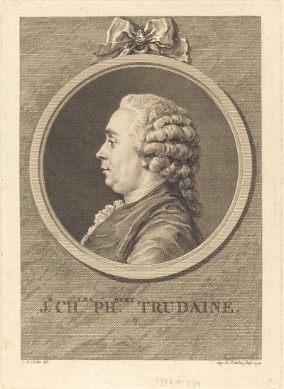 Jean-Charles-Philibert Trudaine by Augustin de Saint Aubin after Charles Nicolas Cochin II