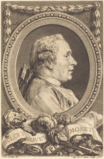 Jean Monnet by Augustin de Saint Aubin after Charles Nicolas Cochin II