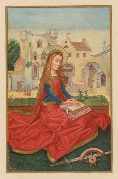 Saint Catherine, Virgin and Martyr by Austrian School