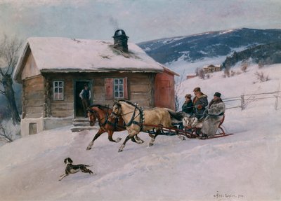 Sledge Riding by Axel Hjalmar Ender