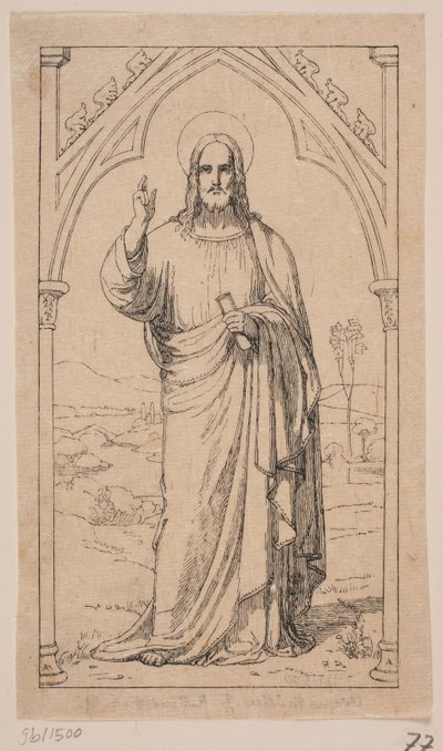 Christ Blessing by Axel Theodor Kittendorff