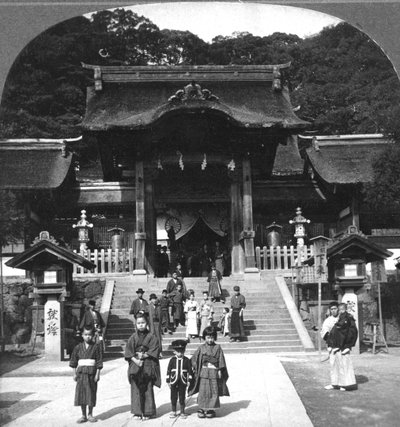 Osua Temple, Nagasaki, Japan, 1901 by B. L. Singley