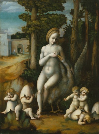 Leda and the Swan by Bacchiacca