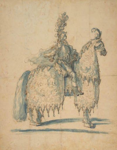 Horseman in Festival Costume by Baccio del Bianco