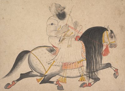 Equestrian Portrait of a Noble by Bakhta
