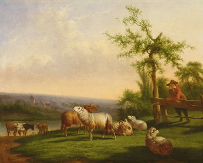 Pastoral Landscape with a Herd by Balthasar Paul Ommeganck