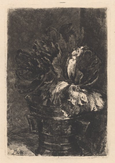 Tulips in Copper Mortar by Barbara Elisabeth van Houten