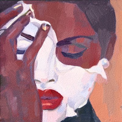 Face 1 by Barbara Hoogeweegen