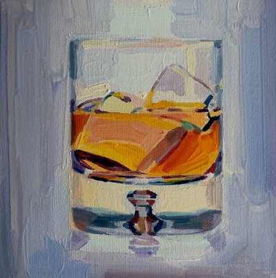 He likes a whisky drink by Barbara Hoogeweegen