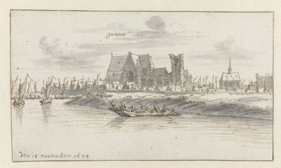 View of Grave, North Brabant by Barend Klotz (attributed to)