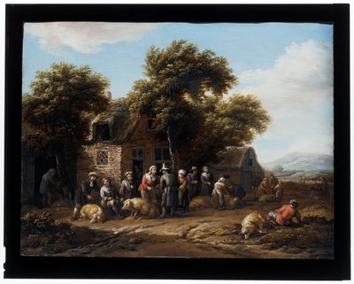 The Pig Market by Barent Gael
