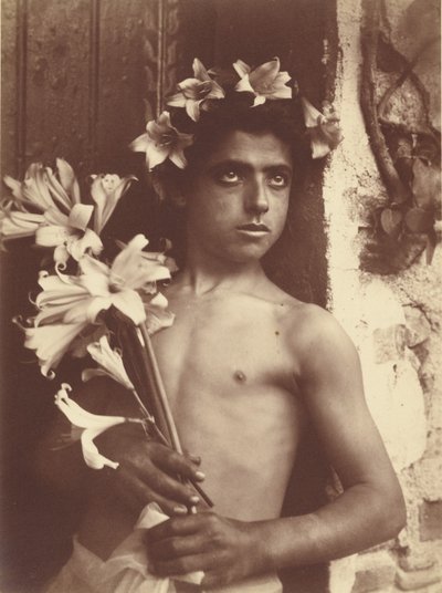 Boy with Lilies by Baron Wilhelm von Gloeden