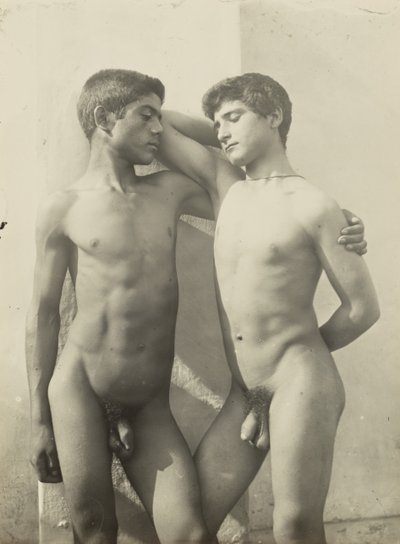 Two Nude Youths by Baron Wilhelm von Gloeden