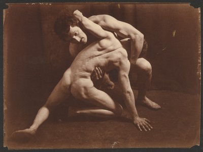 Wrestlers by Baron Wilhelm von Gloeden