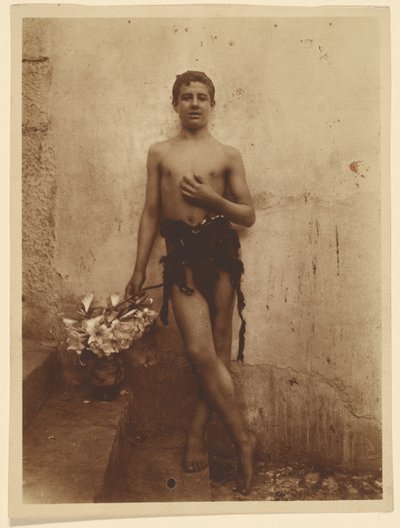 Youth with Lilies by Baron Wilhelm von Gloeden