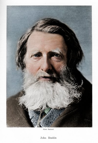 John Ruskin, English critic, poet and artist, c1880s by Barraud