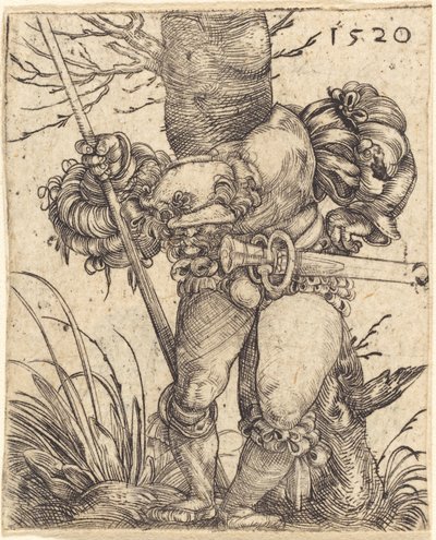 Foot-Soldier in Front of a Tree by Barthel Beham