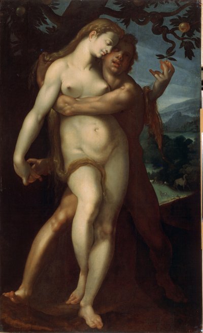 Adam and Eve by Bartholomaeus Spranger