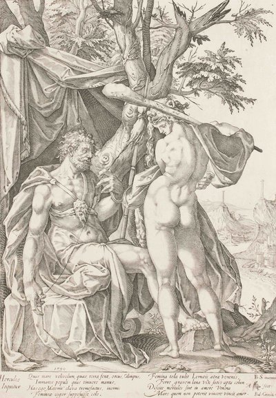 Hercules and Omphale, 1590 by Bartholomaeus Spranger