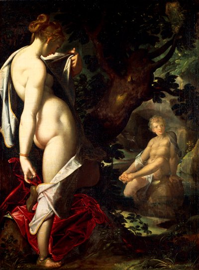 Hermaphroditus and Salamace by Bartholomaeus Spranger