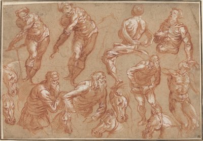 Figure Studies by Bartholomaeus Spranger after Jacopo Tintoretto
