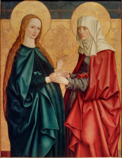 Visitation of Mary by Bartholomäus Zeitblom