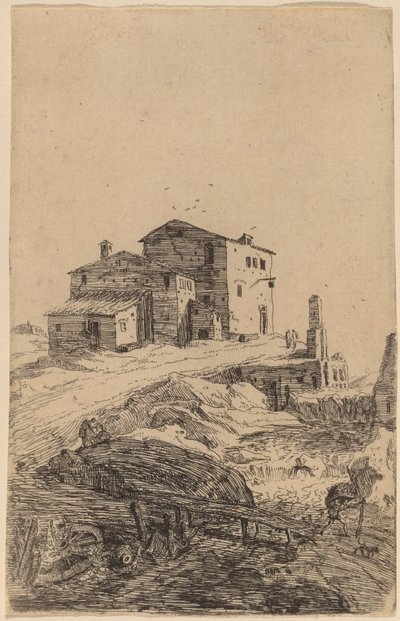 The Inn near Prima Porta by Bartholomeus Breenbergh