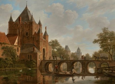 De Grote Houtpoort, Haarlem by Bartholomeus Johannes van Hove