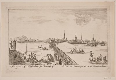 Prospect of Copenhagen seen from Christianshavn by Bartholomæus Roque
