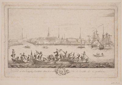 View of Slotsholmen from the Lake by Bartholomæus Roque