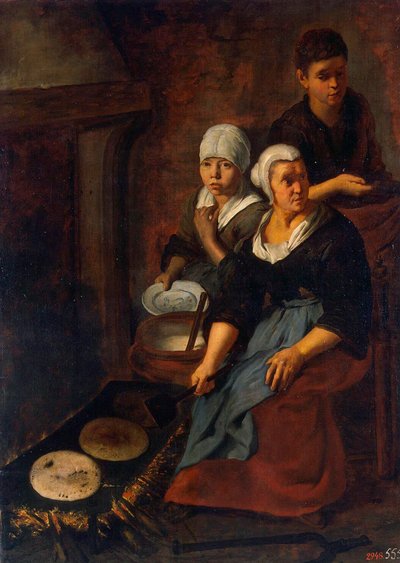 Baking of Flat Cakes by Bartolomé Esteban Murillo