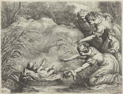 Moses Rescued from the Nile by Bartolomeo Biscaino