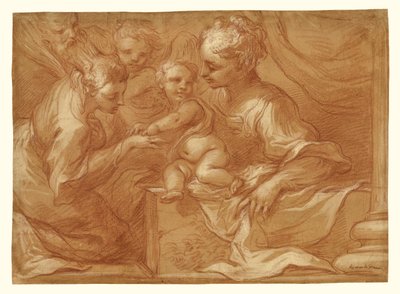 Mystic Marriage of Saint Catherine by Bartolomeo Biscaino