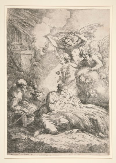 The Nativity by Bartolomeo Biscaino
