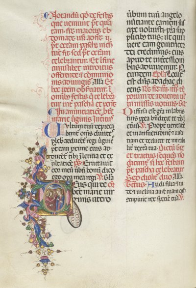 Missale: Fol. 275v: Annunciation by Bartolomeo Caporali
