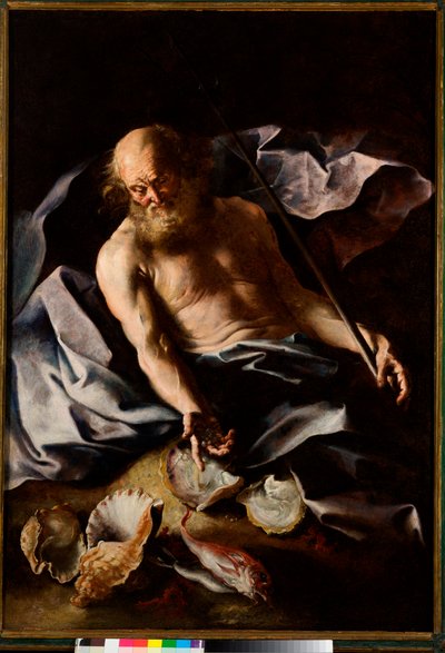 Neptune by Bartolomeo Guidobono