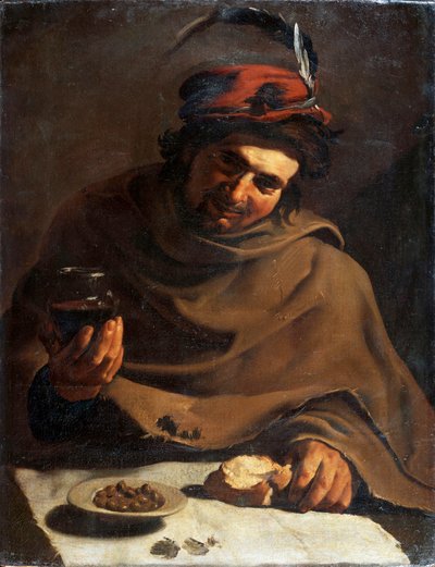 Breakfast, early 17th century by Bartolomeo Manfredi