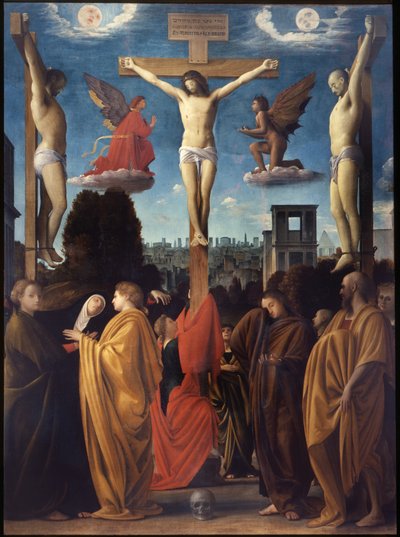 Crucifixion by Bartolomeo Suardi Bramantino