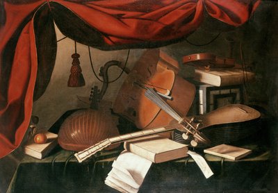 Musical Still Life by Bartolommeo Bettera