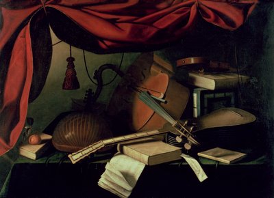 Musical Still Life by Bartolommeo Bettera